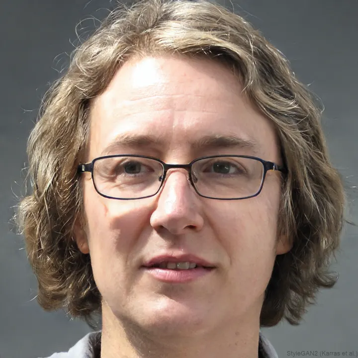 Sample analysis on an AI-generated face